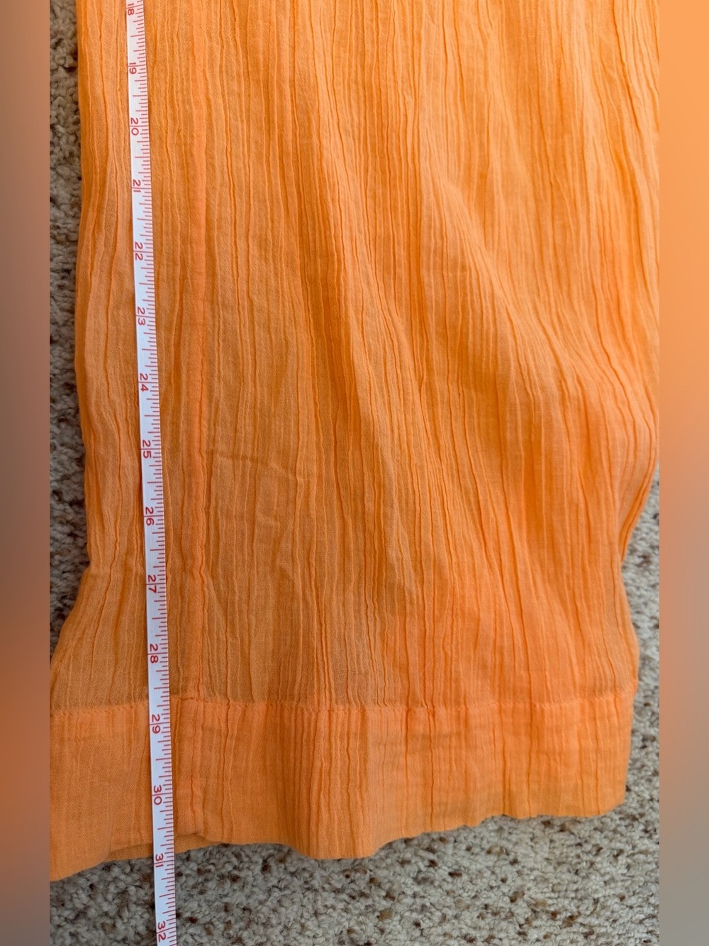 NWT Free People “Cut Out For It” Asymmetrical Jumpsuit, Papaya Orange, Size S - Picture 10 of 10